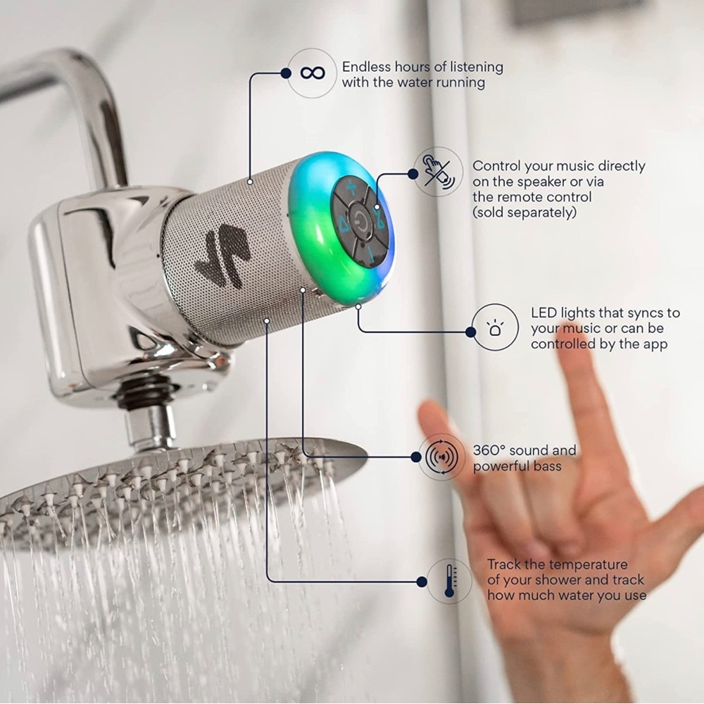 Shower Power Pro - Hydropower Bluetooth Shower Speaker